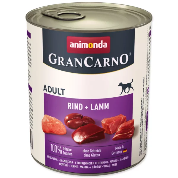 Animonda Gran Carno Adult hovězí a jehně 800g