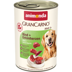 Animonda Gran Carno Adult hovězí a kachní srdce 400g