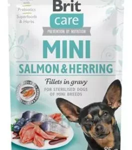 Brit Care Dog Mini Salmon&Herring steril fillets 85g