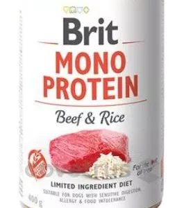 Brit Dog konzerva Mono Protein Beef & Brown Rice 400g