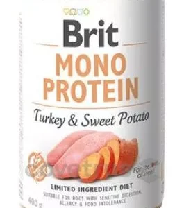 Brit Dog konzerva Mono Protein Turkey & Sweet Potatto 400g