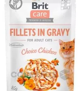Kapsička BRIT Care Cat Fillets in Gravy Choice Chicken 85g