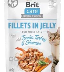 Kapsička BRIT Care Cat Pouch Tender Turkey & Shrimps in Jelly 85g