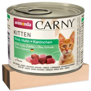 Konzerva ANIMONDA Carny Kitten hovězí, kuřecí + králík 200 g