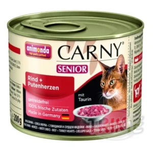 Konzerva ANIMONDA Carny Senior hovězí + krůtí srdíčka 200 g
