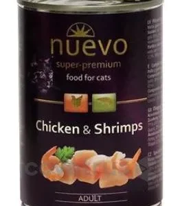 Nuevo kočka adult Kuře a krevety konzerva 400g