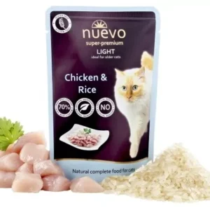 Nuevo kočka kapsa light kuře s rýží 85g