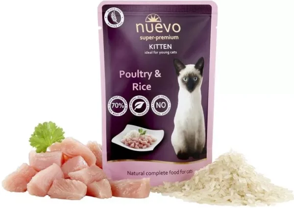 Nuevo kotě kapsa drůbeží s rýží 85g