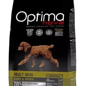 OPTIMAnova Dog Adult Mini Digestive Rabbit & Potato GF 8 kg